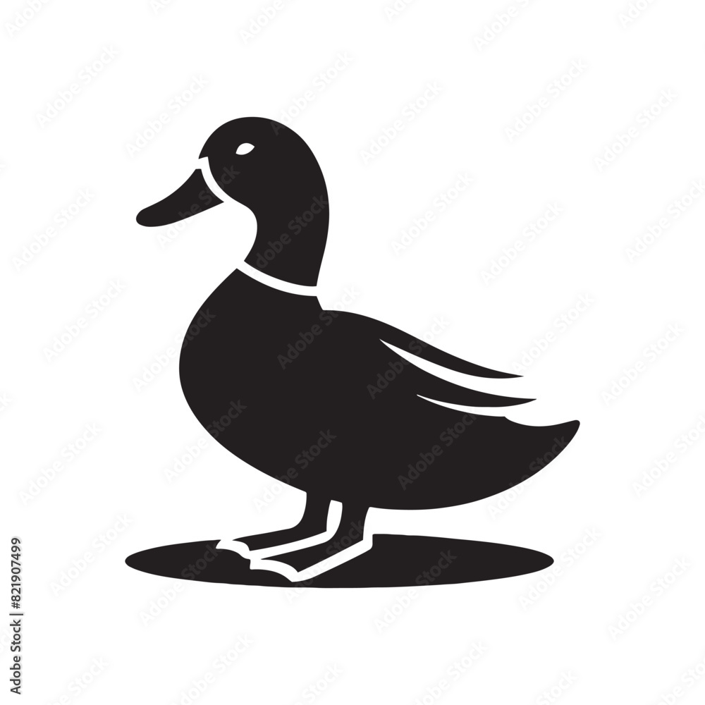 Vector Duck Silhouettes: Striking Black Vector Art Capturing the Grace and Beauty of These Iconic Waterfowl- Duck Illustration. Vector Duck Silhouettes: Striking Black Vector Art Capturing the Grace and Beauty of These Iconic Waterfowl- Duck Illustration.
