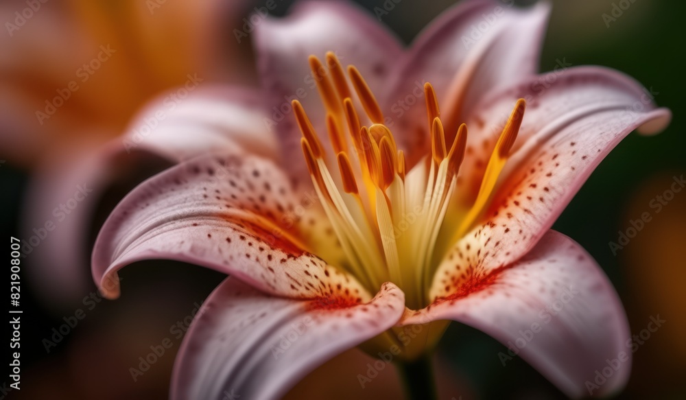 Fototapeta premium Lily flower macro