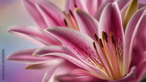 Lily flower macro