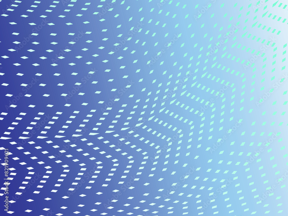 Waving Particle Technology Background Design. Abstract wave moving point flow particles, high tech and big data background design for brochure, flyer, magazine, business card, banner, etc.