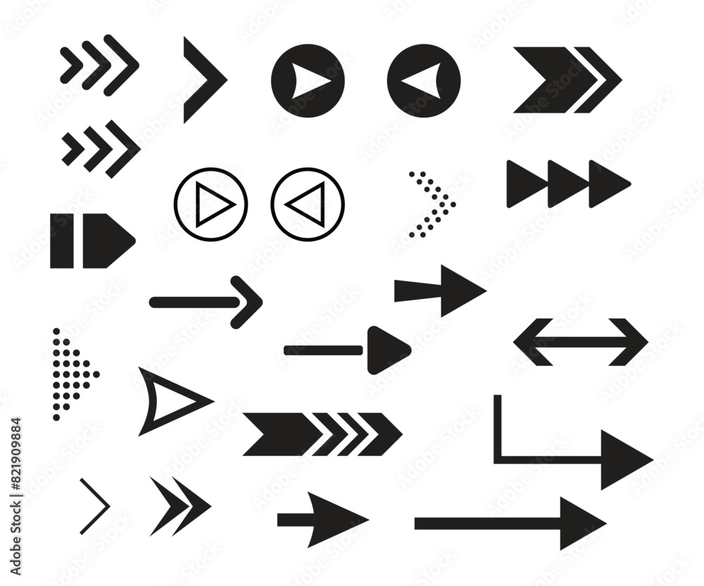 Arrow icon. Mega set of vector arrows. Set of Arrows symbols direction marker, line arrow Arrow icon. Mega set of vector arrows. Set of Arrows symbols direction marker, line arrow