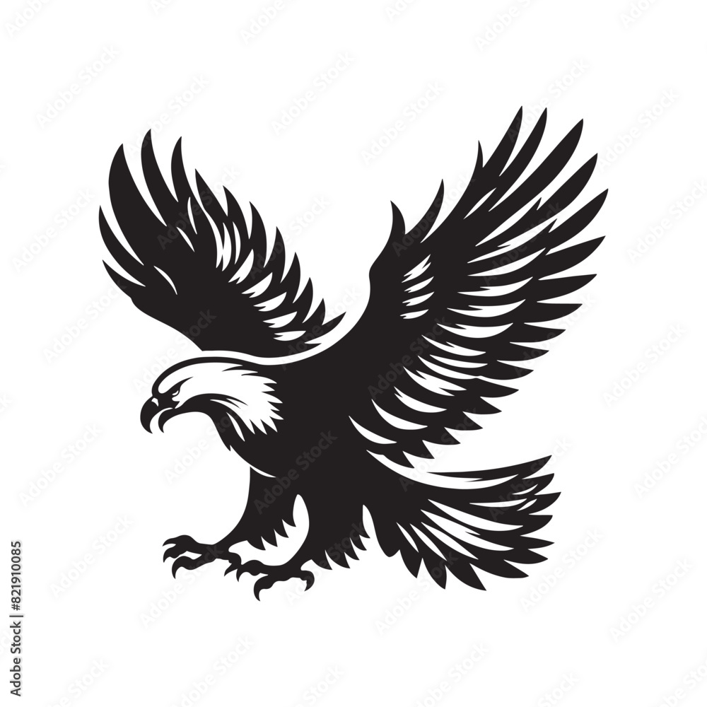 Eagle Vector Silhouette: the Majestic Power and Freedom of These Iconic Birds of Prey - Eagle Illustration. Eagle Vector Silhouette: the Majestic Power and Freedom of These Iconic Birds of Prey - Eagle Illustration.