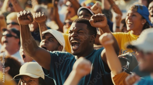 High-energy sports crowd moments, showcasing excitement and collective joy