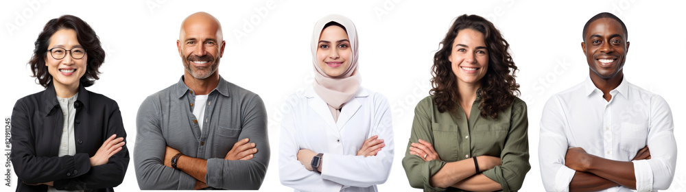 Diversity woman png element set on transparent background Diversity woman png element set on transparent background
