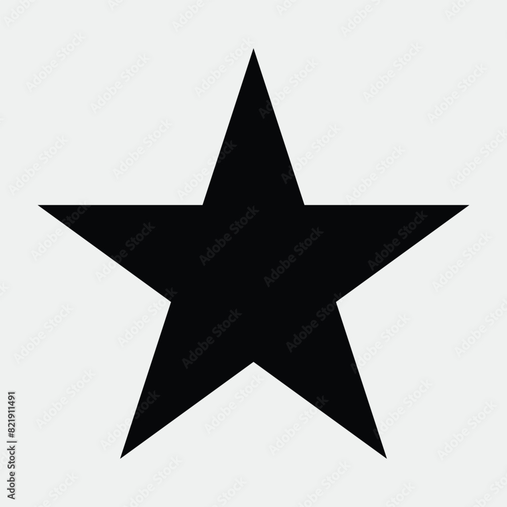 black star icon isolated vector image
