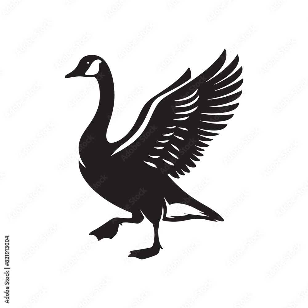 Goose Silhouettes: Striking Black Vector Art Capturing the Grace and Beauty of These Iconic Waterfowl - Goose Illustration- Goose Vector. Goose Silhouettes: Striking Black Vector Art Capturing the Grace and Beauty of These Iconic Waterfowl - Goose Illustration- Goose Vector.