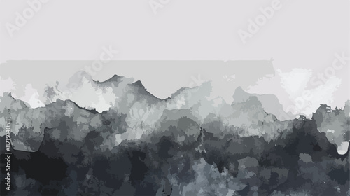 Gray watercolor ombre wash. Vector style vector desig #821914053