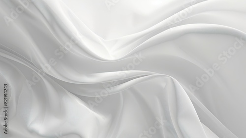 3d white abstract background. Generative AI