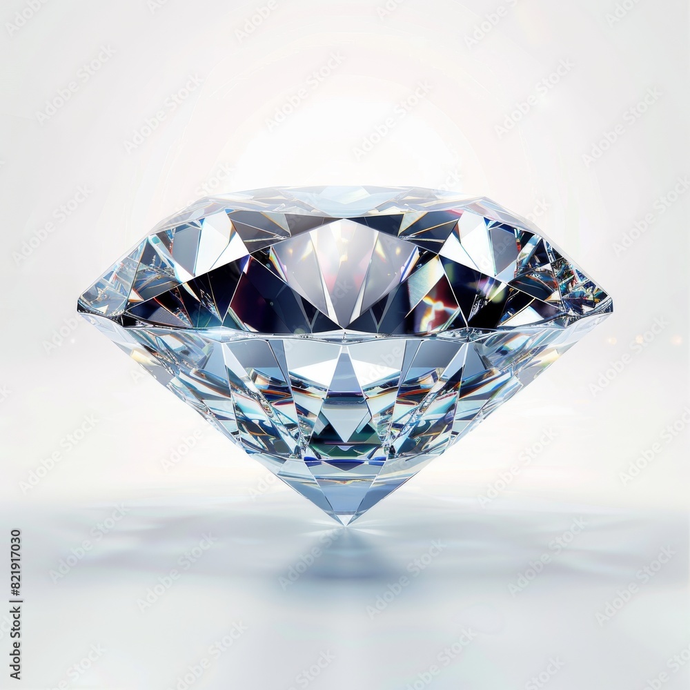 Dazzling diamond on white background Dazzling diamond on white background