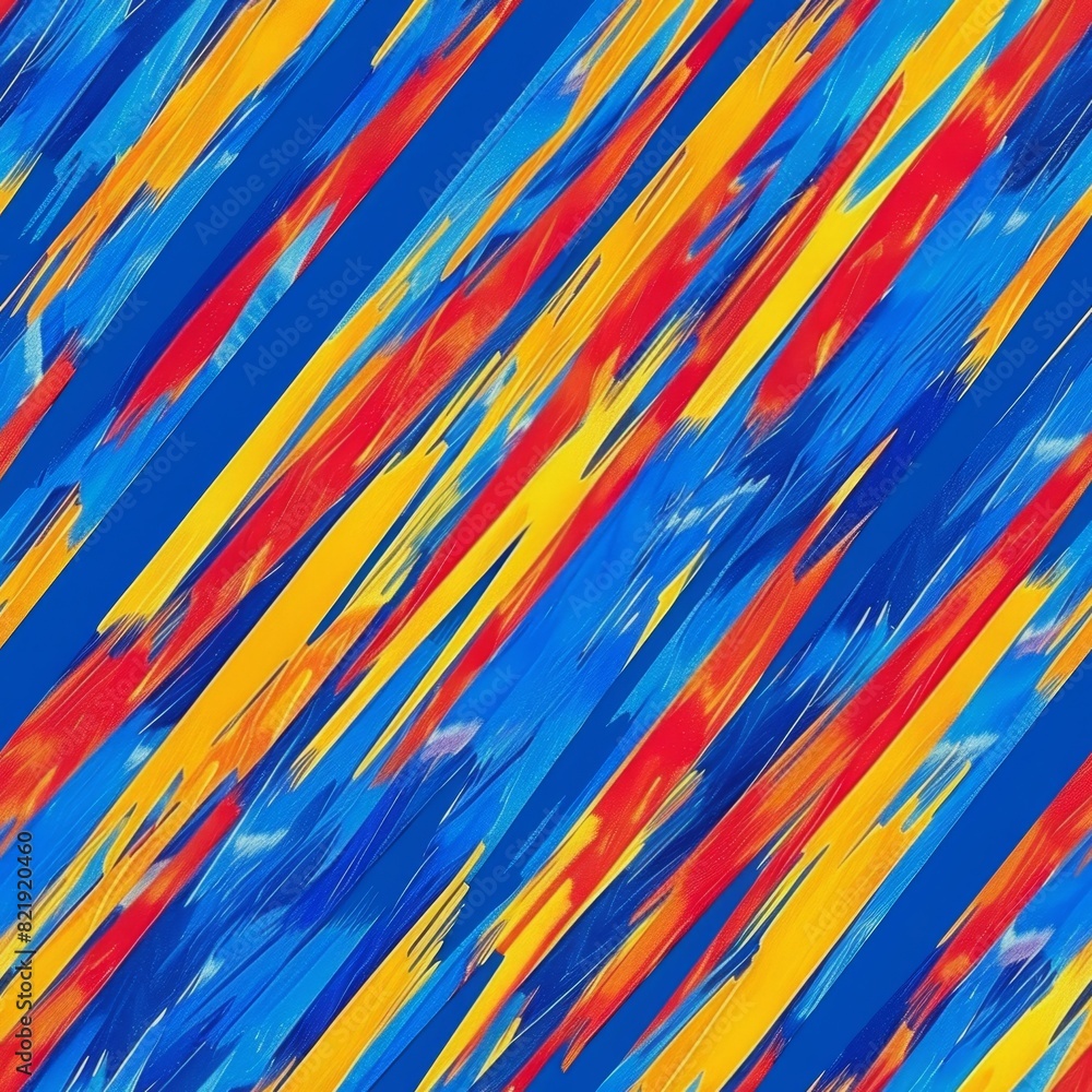 Vivid Abstract Expressionist Painting with Dynamic Blue and Red Strokes Vivid Abstract Expressionist Painting with Dynamic Blue and Red Strokes
