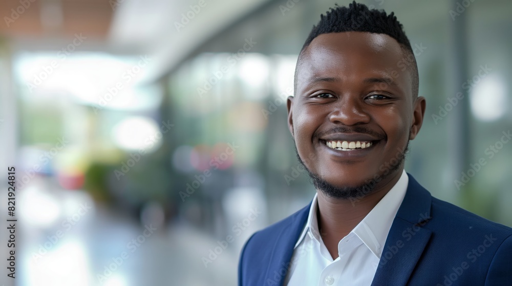 Professional Portrait of a Confident Businessman in a Modern Office Setting Highlighting Diversity and Success Professional Portrait of a Confident Businessman in a Modern Office Setting Highlighting Diversity and Success