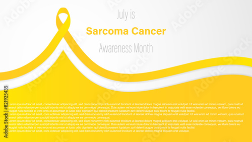 Sarcoma Cancer Awareness Month, vector illustration