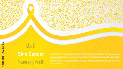 May is Skin Cancer Awareness Month, vector illustration