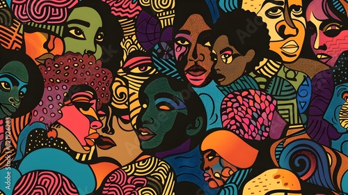 Vibrant Mosaic of Black History and Cultural Diversity
