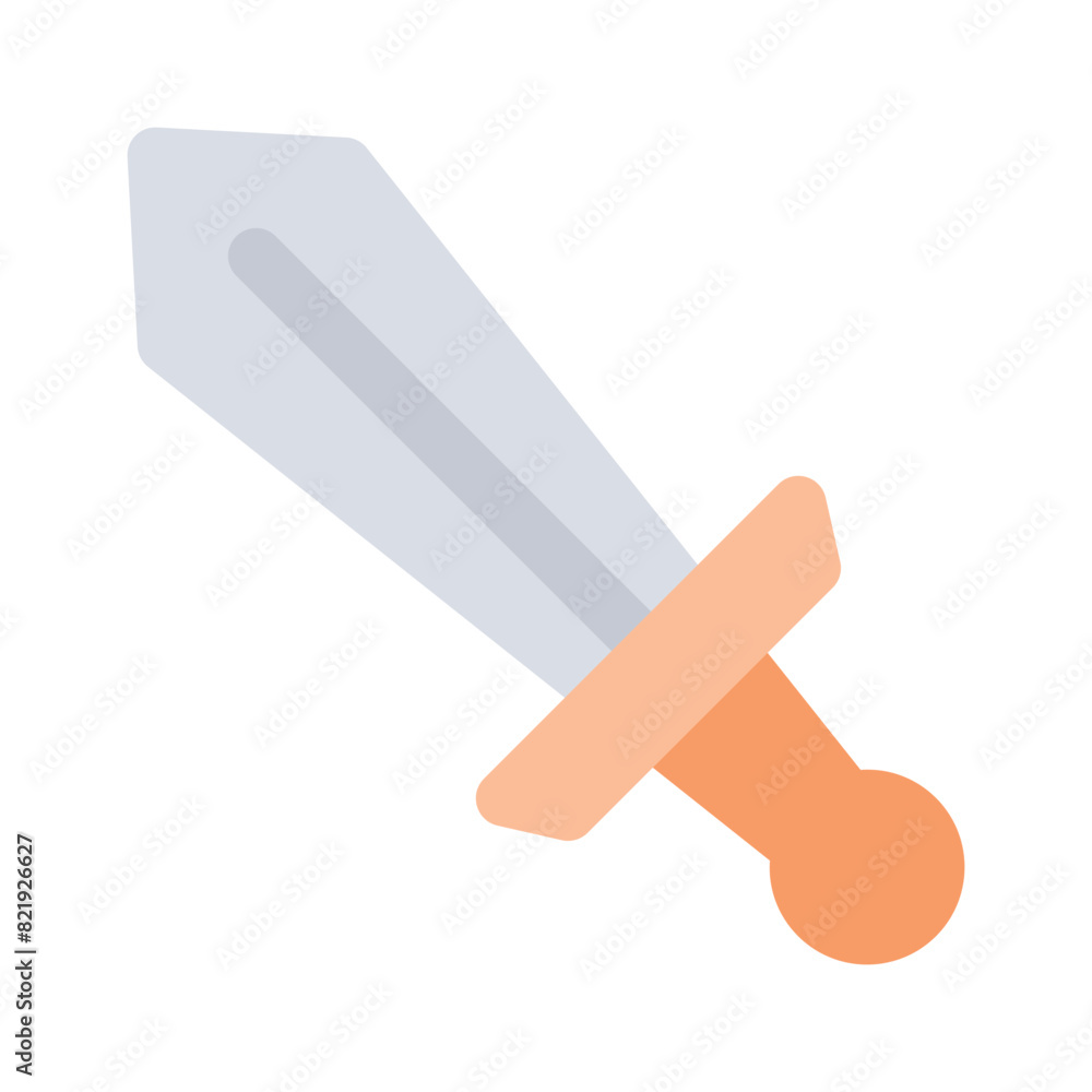Creative icon of sword, sharp war weapon Creative icon of sword, sharp war weapon
