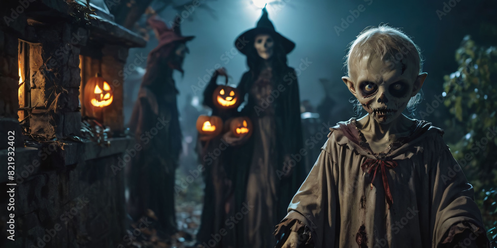halloween celebration symbols : haunted house, pumpkin, ghost , fear and mystery halloween celebration symbols : haunted house, pumpkin, ghost , fear and mystery
