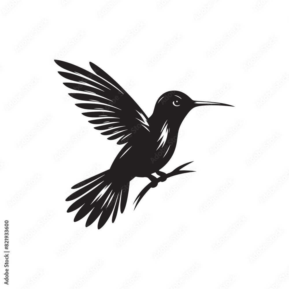 Hummingbird Vector Silhouette: Delicate Black Vector Art Capturing the Grace and Speed of These Tiny Iconic Birds - Hummingbirds Illustration. Hummingbird Vector Silhouette: Delicate Black Vector Art Capturing the Grace and Speed of These Tiny Iconic Birds - Hummingbirds Illustration.