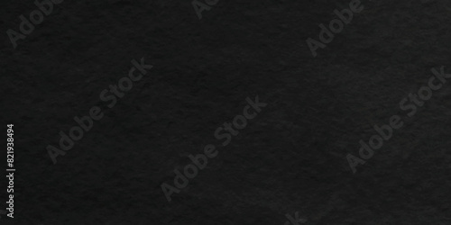 Black fabric texture backdrop background. Surface in gray rough texture closeup. 