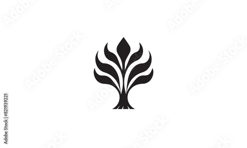 business financial growth logo black simple flat icon on white background