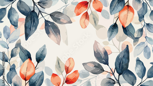 Seamless wallpaper floral background leaf pattern tex