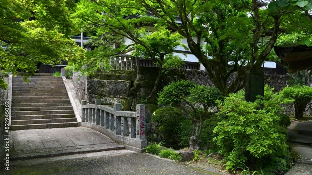 Push in walk at beautiful Daiyuzan Temple in Kanagawa, Japan Push in walk at beautiful Daiyuzan Temple in Kanagawa, Japan