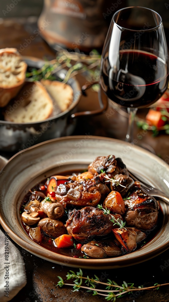 A delicious and hearty beef bourguignon, made with red wine, mushrooms, and carrots. Perfect for a cold winter night. A delicious and hearty beef bourguignon, made with red wine, mushrooms, and carrots. Perfect for a cold winter night.