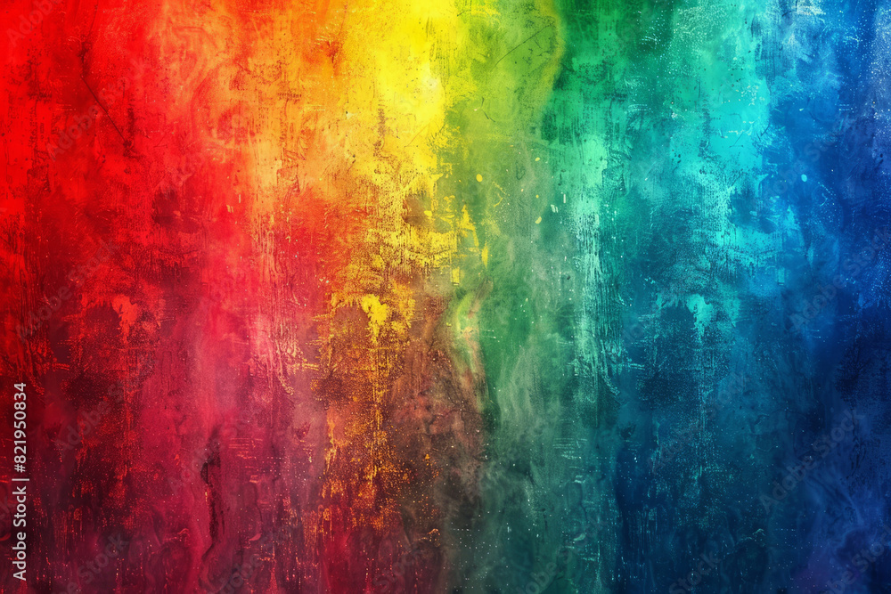 Abstract rainbow colors on a background with grainy texture and blurred edges. Abstract rainbow colors on a background with grainy texture and blurred edges.