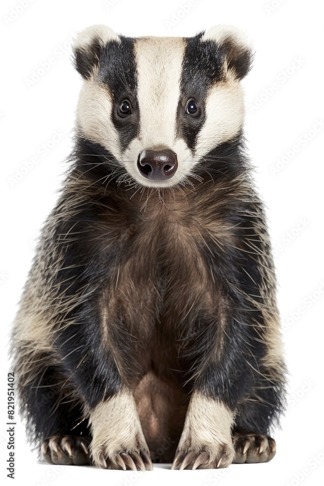 Close up of a small animal on a white background, perfect for a variety of design projects Close up of a small animal on a white background, perfect for a variety of design projects