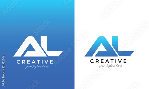 al logo or al letter logo design for business and company