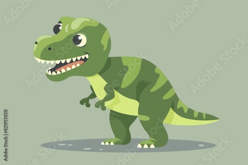 Cartoon illustration of a roaring T-Rex. Suitable for children s books or educational materials