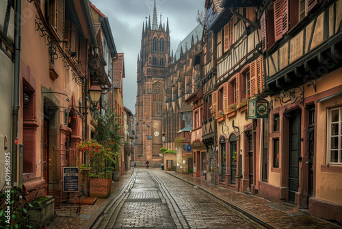 Strasbourg Cathedral towering over the picturesque Petite France district © Veniamin Kraskov