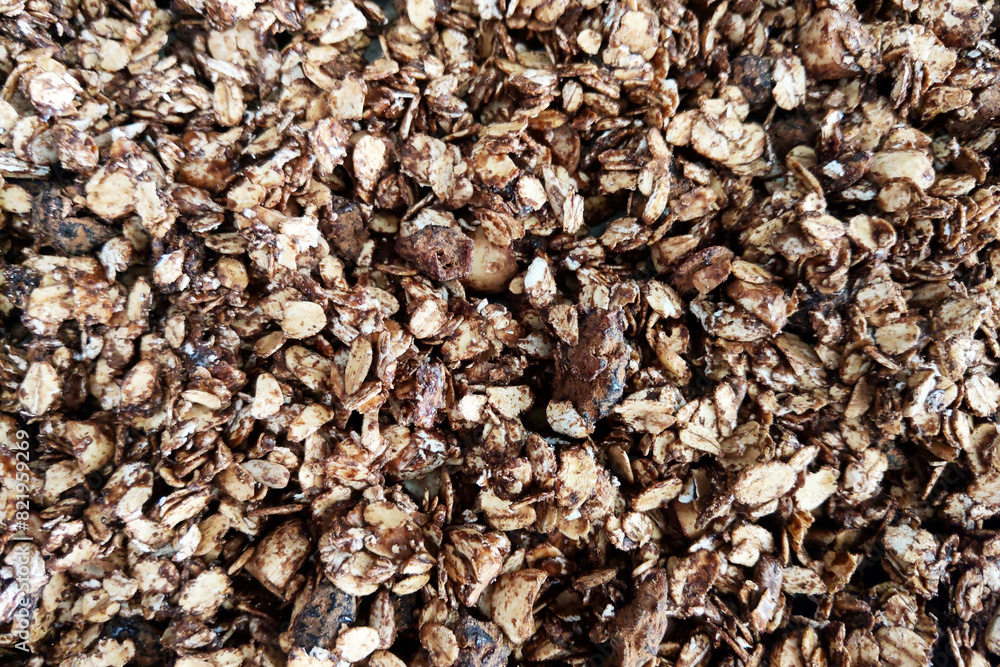 Healthy Organic Granola Close-Up for Breakfast and Snacks