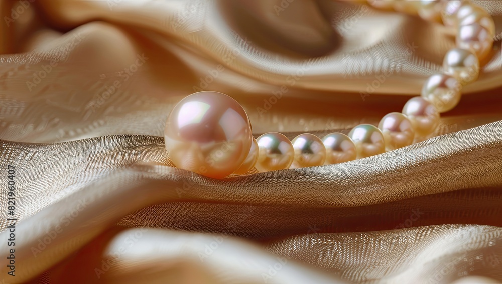 Elegant Pearl Resting on Satin Elegant Pearl Resting on Satin