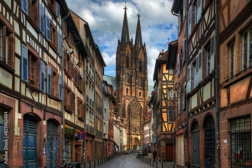 Strasbourg Cathedral towering over the picturesque Petite France district