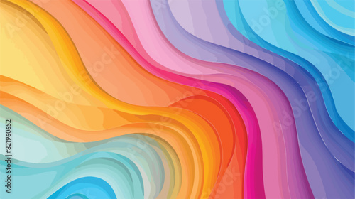 Multicolor Background From A Paper Of Different Color