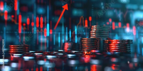 A stack of coins on a table, suitable for finance concepts