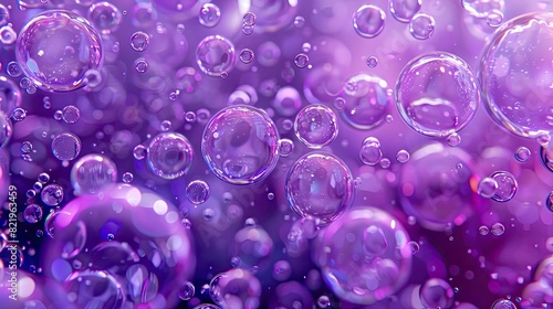 Abstract ultraviolet liquid bubbles in motion. Eerie and captivating fluid texture