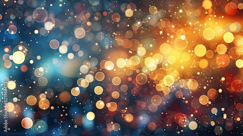 Abstract blur of traffic lights at night