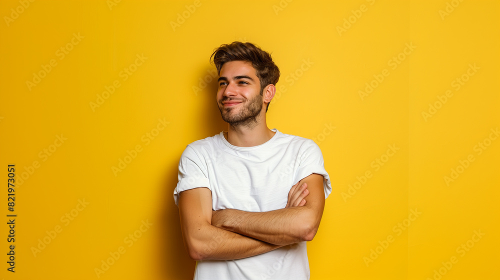 Portrait of a man standing with arms crossed Portrait of a man standing with arms crossed