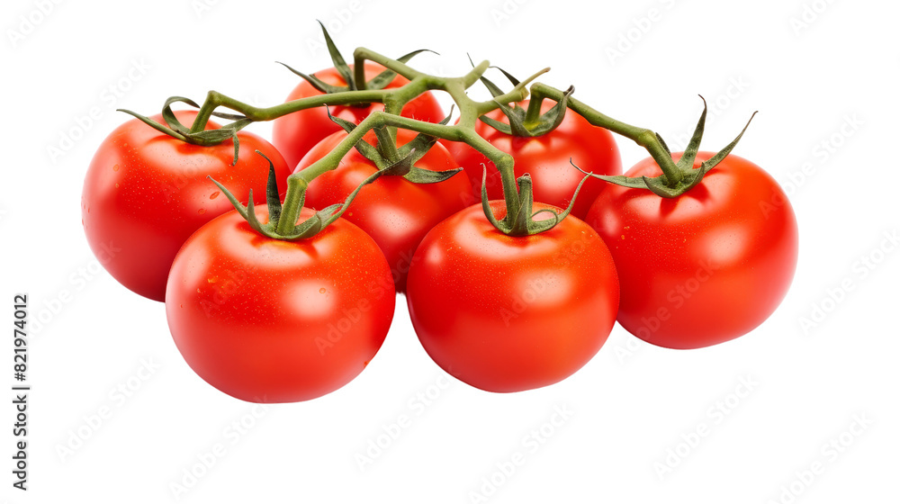 Fresh Delicious Tomatoes Isolated on Transparent Background, PNG, Cut Out. Fresh Delicious Tomatoes Isolated on Transparent Background, PNG, Cut Out.