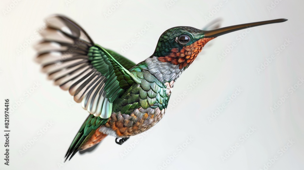 Obraz premium An image of a hummingbird on a white background in PNG format