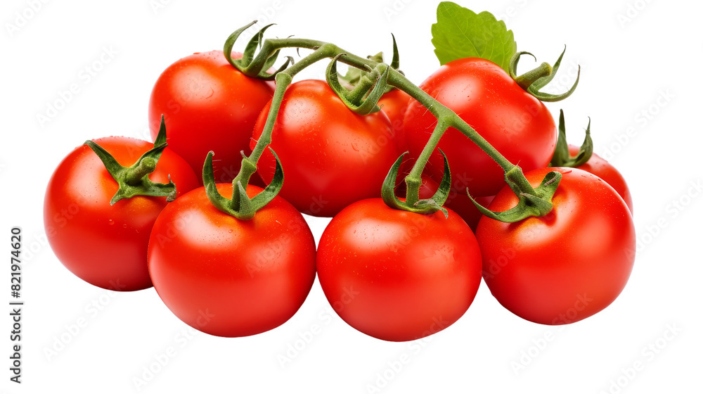 Fresh Delicious Tomatoes Isolated on Transparent Background, PNG, Cut Out. Fresh Delicious Tomatoes Isolated on Transparent Background, PNG, Cut Out.