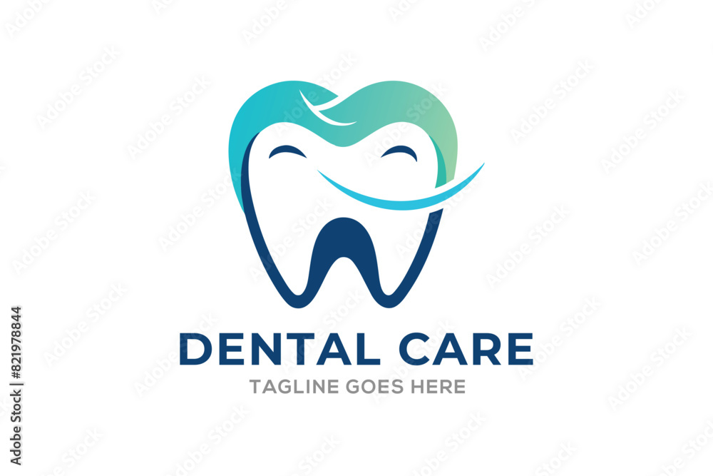 Modern logo of a dental clinic Modern logo of a dental clinic