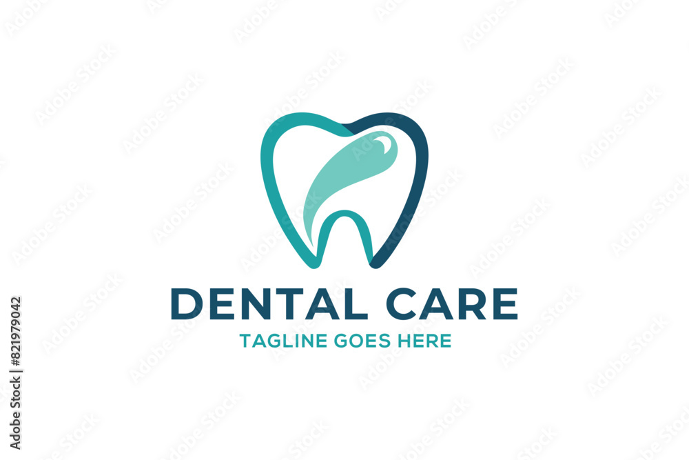 Modern logo of a dental clinic Modern logo of a dental clinic