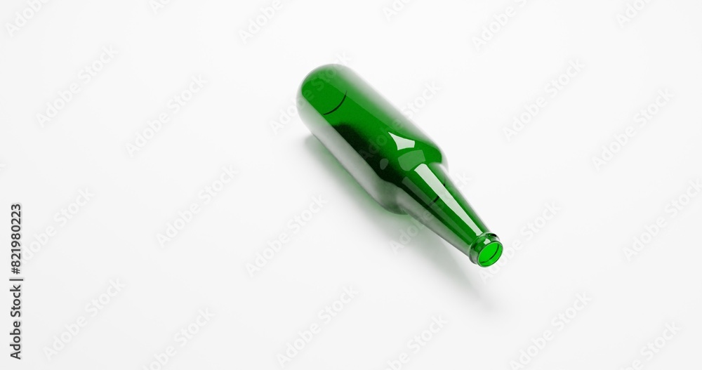 3d render of empty wine beer or liquor glass bottles for packaging industrial or recycle concept 3d render of empty wine beer or liquor glass bottles for packaging industrial or recycle concept
