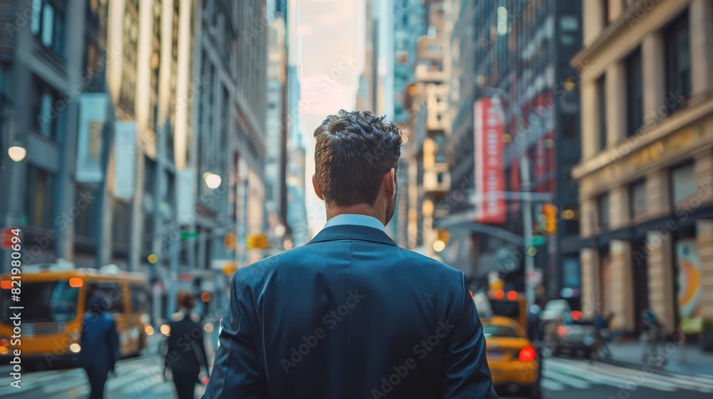 A businessman, dressed in a sharp suit, navigates the bustling city streets with purpose. His keen eye for opportunities and strong decision-making abilities are key to his success. A businessman, dressed in a sharp suit, navigates the bustling city streets with purpose. His keen eye for opportunities and strong decision-making abilities are key to his success.
