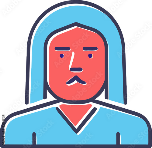 jesus, icon offset fill