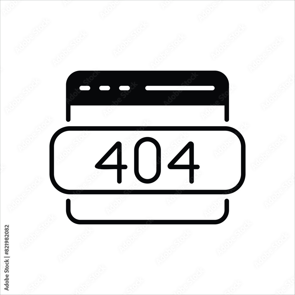 Error 404 Icon editable stock vector icon Error 404 Icon editable stock vector icon