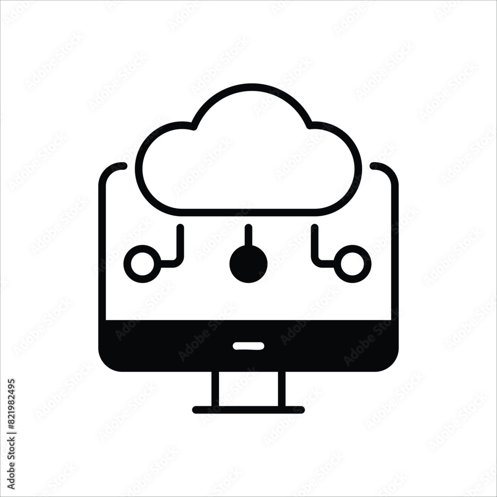 Cloud Computing Icon editable stock vector icon Cloud Computing Icon editable stock vector icon