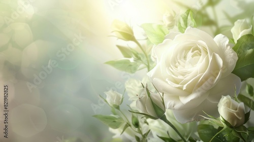 Illustration of a condolence card with a flower in loving memory